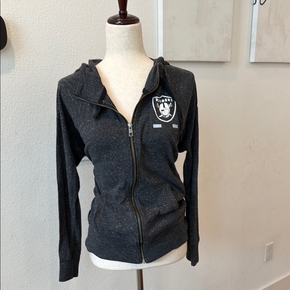 Nike Black Raiders Zip Hoodie - Women's